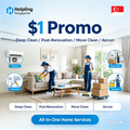 Helpling Singapore | $1 Promo | Deep Clean / Post-Renovation / Move Clean / Aircon — All-In-One Home Services